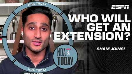 Shams Charania talks contract extensions! 💰 Which player is more IMPORTANT to extend? 🤔 | NBA Today