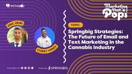 Springbig Strategies: The Future of Email and Text Marketing in the Cannabis Industry