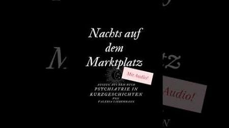 Nachts auf dem Marktplatz #psychologie #psychatrie