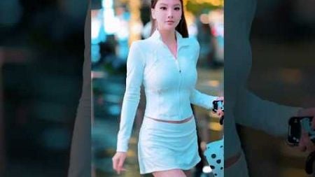 chinese girl street fashion #shorts #ytshorts #trendingshorts #tiktok #fashion #trending #trend