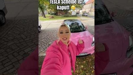 Scheibe kaputt machen 😢 #shorts #canselguel #tesla #cars