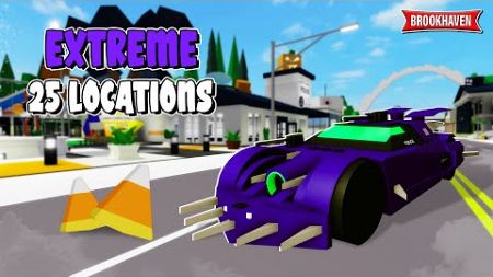 (EXTREME MODE) ALL 25 CANDY CORN LOCATIONS In Brookhaven - Roblox