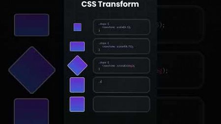 CSS Transform #html #css #frontend #webdevelopment #webdesign #design #coding #programming #shorts