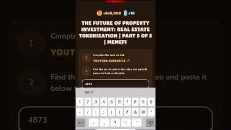 THE FUTURE OF PROPERTY INVESTMENT: REAL ESTATE TOKENIZATION | PART 5 OF 5 | MEMEFI NEW VIDEO CODE