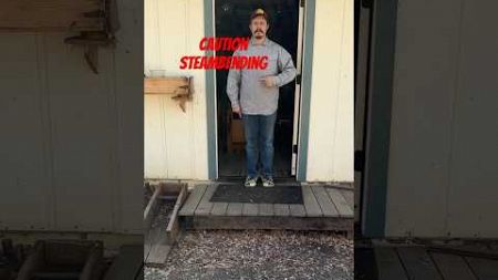 Steam bending a continuous arm rail… #craft #diywoodworking #wood #woodworking #diy #carpentry