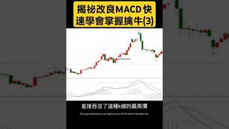 揭祕改良MACD 快速學會掌握擒牛(3) #技術分析 #熱門 #盘势分析 #macd