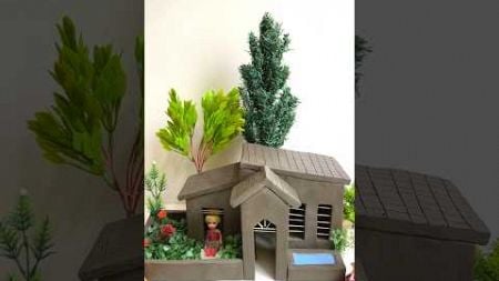 How to make clay house 🏠😻#clayhouse #diy #craft #shorts