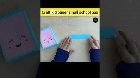 DIY paper small school bag #subscribe #diy #art #craft #viral video #trend @5MinuteCraftsYouTube