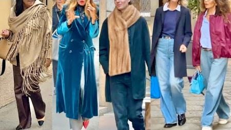 FALL 2024 ITALIAN FASHION 🇮🇹FAUX FUR IS BACK 🍁MILAN STREET STYLE #vanityfair