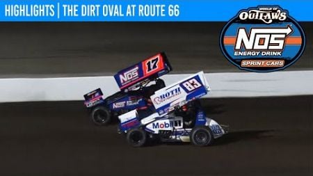 World of Outlaws NOS Energy Drink Sprint Cars | Route 66 Raceway | October 19, 2024 | HIGHLIGHTS