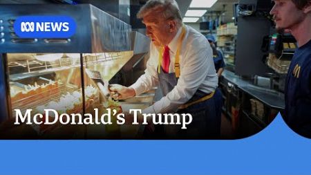 Donald Trump gets McDonald&#39;s work experience on campaign trail | ABC News