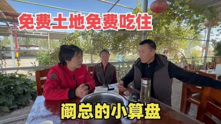 免费提供吃住和土地，今天深挖一下，阚总到底打的什么算盘