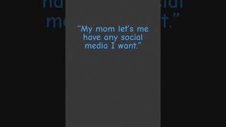 What social media can you have? 🤨 #strictparents #whataboutyou #socialmedia #youtubeshorts