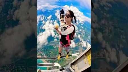 Skydiving 🪂 with eat 👌 #skydiving #travel #paragliding #adventure #gopro