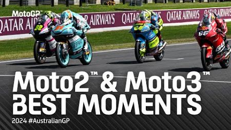 Best Moto3™ &amp; Moto2™ Moments! 🌶️ | 2024 #AustralianGP