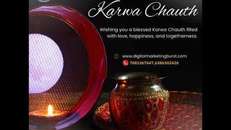 On this Karwa Chauth boost your brand with expert digital marketing strategies! Call Now 7081367647