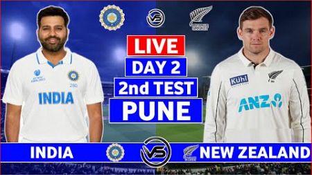 India vs New Zealand 2nd Test Day 2 Live | IND vs NZ 2nd Test Live Scores &amp; Commentary