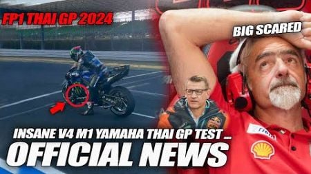 INSANE FP1 THAI MOTOGP First Time V4 Yamaha ENGINE Test, Ducati Boss BIG SCARED, KTM Bankrupt