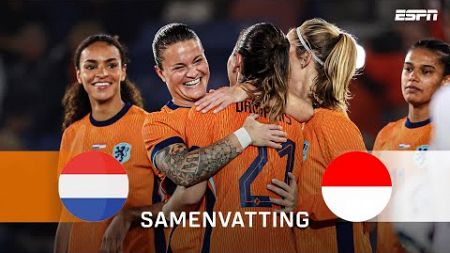 🦁 ORANJEVROUWEN BOEKEN GROOTSTE OVERWINNING OOIT! 🤯 | Samenvatting Nederland - Indonesië (vrouwen)