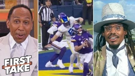 FIRST TAKE | &quot;The refs rigged game!&quot; - Stephen A. on facemask controversy in Vikings loss to Rams