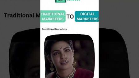 Traditional Marketing vs Digital Marketing | Meme #shorts