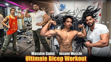 G Faad Biceps Workout ft. Sahil Fitness 🔥😈