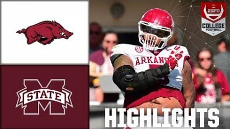 Arkansas Razorbacks vs. Mississippi State Bulldogs | Full Game Highlights