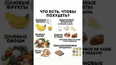 ЧТО ЕСТЬ, ЧТОБЫ ПОХУДЕТЬ? #здоровье #здоровоепитание #советы #полезныесоветы #здоровыйобразжизни