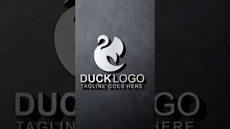 Duck logo design tutorial using Adobe illustrator #graphicsdesign #shorts