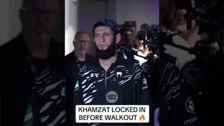 Khamzat was locked in before his walkout 💪 #UFC308