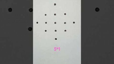 5*1 dots బుజ్జి చుక్కల kolam||5*1 pulli kolam #shorts #seo #viral #melikamuggulu #trendingmuggulu