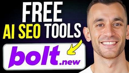 Bolt.New: Build FREE AI SEO Tools in 1 Click 🤯