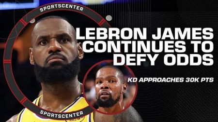 LeBron James BEATING Father Time ⌛ + Wemby &amp; Kevin Durant impress in Ws | SportsCenter