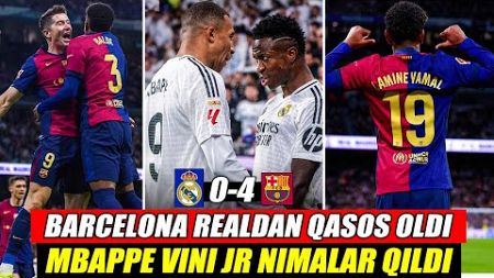 BARCELONA QASOS OLDI MBAPPE VINIJR NIMALAR QILDI FUTBOL YANGILIKLARI 2024