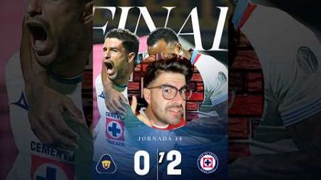 Cruz Azul se deshizo de Pumas en 25 segundos 🤷‍♂️ #cruzazul #pumasmx #ligamx #futbol #shorts