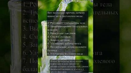 Почему важно пить именно воду? #здоровье #вода #полезныесоветы #пп #похудение #питание