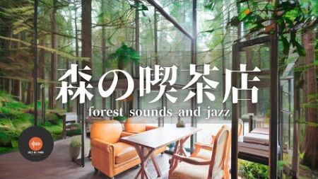 環境音＋JAZZ やさしい森の喫茶店 川のせせらぎ 鳥のさえずり リラックス、作業、勉強などに - 作業用BGM