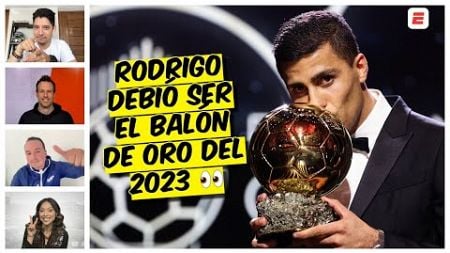 El BALÓN de ORO pierde prestigio por reconocer a RODRI y el BOICOT del REAL MADRID | ESPN Deportes