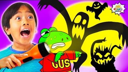 Ryan Learns How to Make Spooky Stories and Crafts! Funny Halloween Stories and Education!