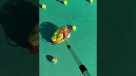 Simplify Your Tennis Practice with This Efficient Ball Collector #smalleyes #games #puttingmirror