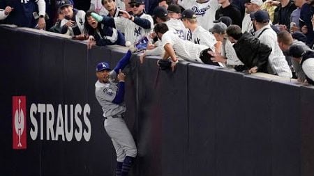 Yankees fan rips ball out of Mookie Betts&#39; glove during World Series Game 4