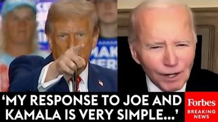 BREAKING NEWS: Trump Issues &#39;Very Simple&#39; Direct Response To Biden Calling His Supporters &#39;Garbage&#39;