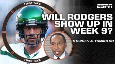 DESPERATE JETS 😤 Stephen A. expects Aaron Rodgers to SHOW UP vs. the Texans | First Take