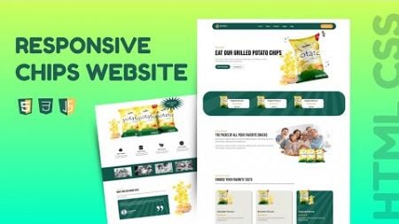 Build A Responsive Ecommerce Website in HTML CSS &amp; JS | Learn Web designing