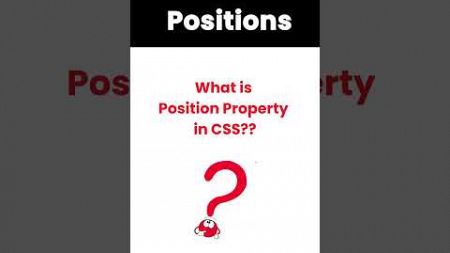 Learn CSS Positions #coding #htmlcss #css #webdevtutorial #programming #cssproperty #javascript