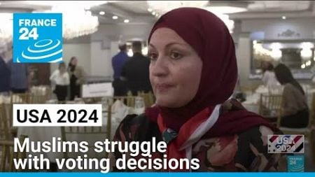 Israel-Hamas war: Some US Muslims struggle with voting decisions • FRANCE 24 English