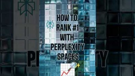 How to Rank No.1 with Perplexity Spaces #ai #digitalmarketing #automation