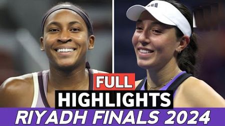 Coco Gauff vs Jessica Pegula Match Highlights Today Wta Riyadh Finals - Tennis 2024