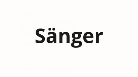 How to pronounce Sänger