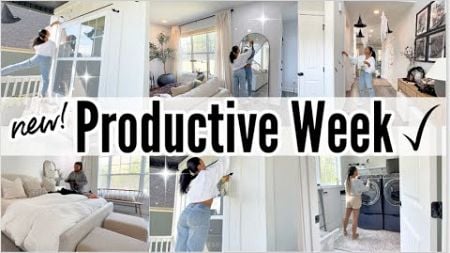 PRODUCTIVE WEEK || CLEANING MOTIVATION || LAUNDRY, EASY RECIPE, PATIO DEEP CLEAN